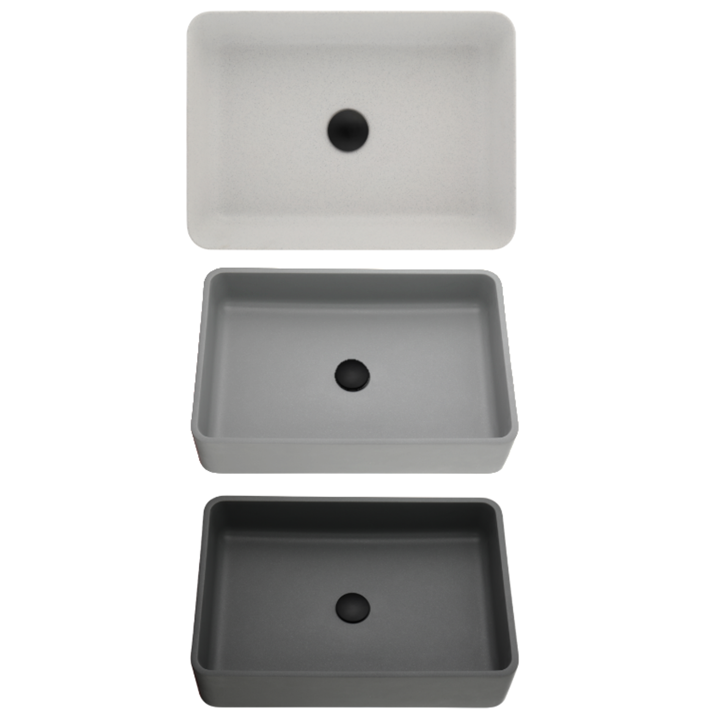 Quartz Rectangular Counter Top Basin 600mm QZ6040